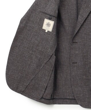 J.PRESS MEN 【WEB・一部店舗限定】COOL AIRY TWISTリネンミックス ジャケット ダークブラウン系