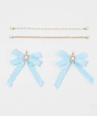 WEGO 【痛バ＆推し活グッズ】きらめきDIYパールリボンセットS サックス