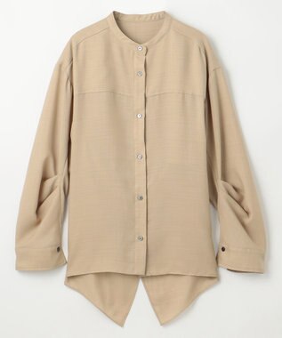 GRACE CONTINENTAL バックシャンオーバーシャツ ベージュ