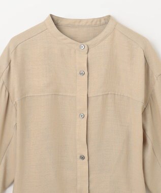GRACE CONTINENTAL バックシャンオーバーシャツ ベージュ