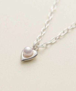 yoaa シルバー925 ハートピンクアコヤパールネックレス シルバー925