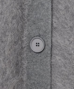 ICB フォックスカシミヤ カーディガン ライトグレー系