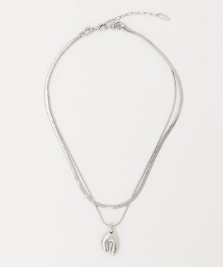 23区 ダブルチェーンネックレス シルバー系