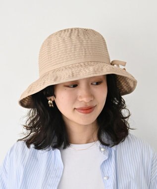 石田製帽 〈25SS新作〉グログランリボン ソフトハット ベージュ