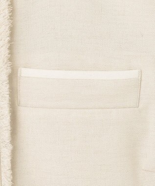 uncrave リネンライクツイル ジレブラウス エクリュ