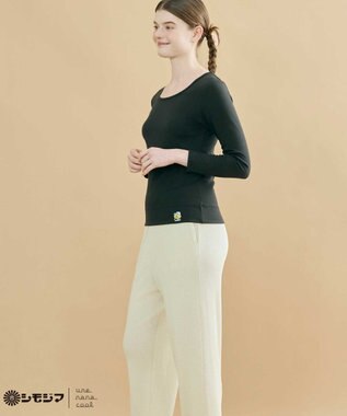 une nana cool MADE WITH シモジマ 裏起毛　シャツ ブラック