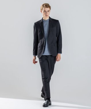 JOSEPH HOMME 新素材【ストレッチ/セットアップ対応】クリアドビージャージー  ドロスト付テーパードパンツ / PEGG CONVERTIBLE グレー系