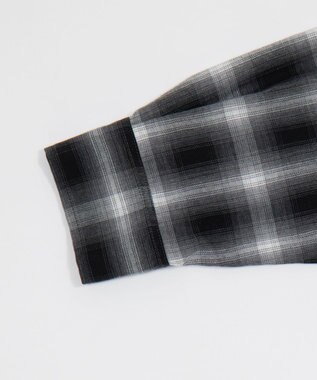 WEGO ショートチェックシャツ ブラック