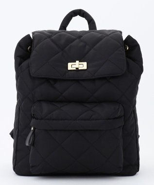 23区 キルティングナイロンバックパック ブラック系