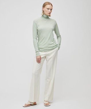 BEIGE， SORE / ハイネックカットソー Sage