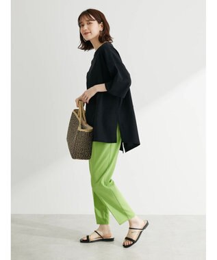 Green Parks バックスリットカットチュニック Black