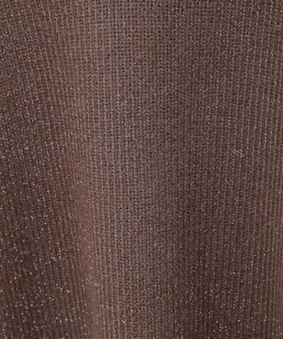 AMERICAN HOLIC ラメ入りＶネック片畦ニットプルオーバー Mocha