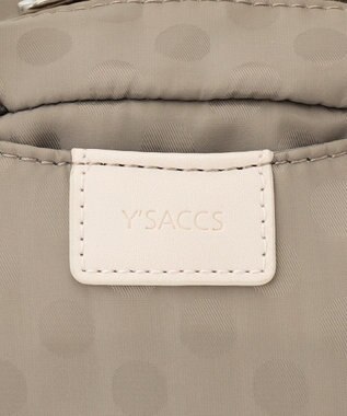 Y'SACCS はっ水ドットジャカード　ショートハンドル付き　軽量2wayショルダー グレージュ