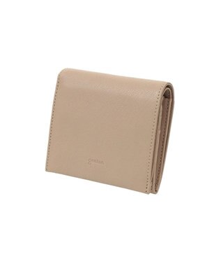 genten ゴートベーシック 二つ折りBOX財布 サンドベージュ