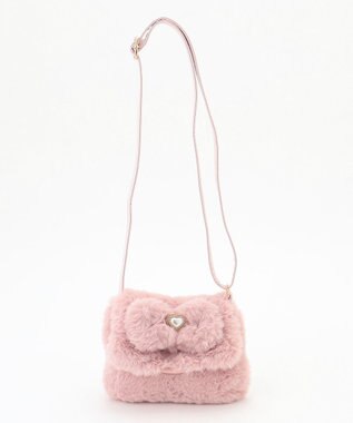 ANY KIDS ふわふわリボンポシェット ピンク