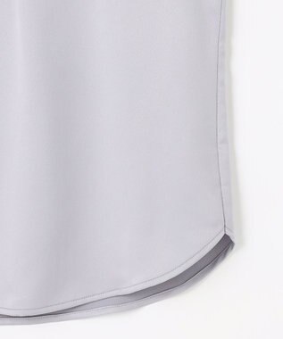 ANY SIS 【2WAY】サテン ブラウス ライトグレー