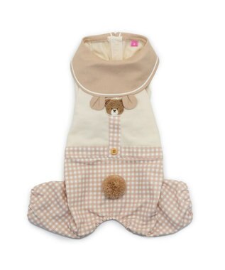 PET PARADISE ペットパラダイス くまちゃん パンツつなぎ 小型犬 ベージュ