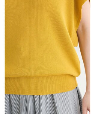 Green Parks 推しニット　フレンチスリーブニットプルオーバー Yellow