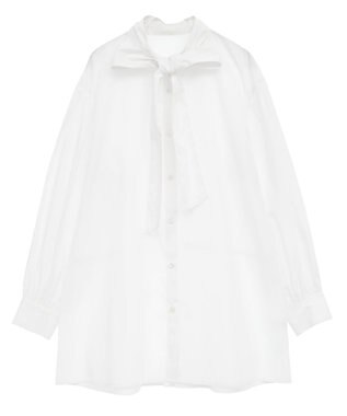 earth music&ecology 2wayボウタイブラウス Off White