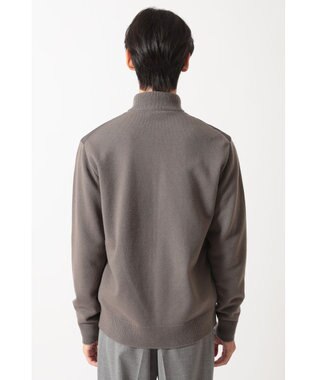 DAKS エクストラファインウール ニットブルゾン グレージュ