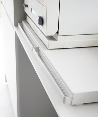tower キッチン家電下スライドテーブル タワー W80 ホワイト ホワイト