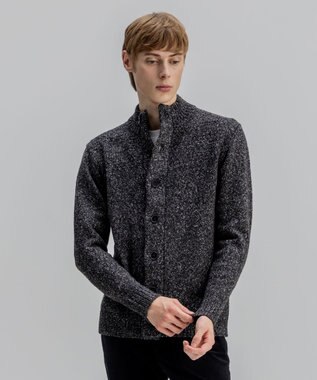 ツイストメランジ　ニットカーディガン