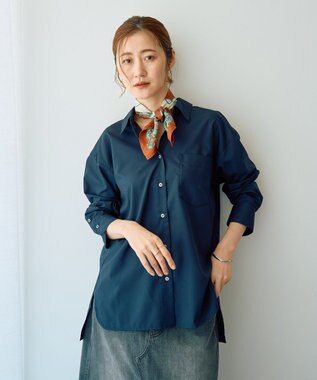 YECCA VECCA ロングシャツ Navy