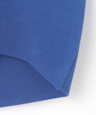 自由区 【洗える】ドライコットンハイゲージニット カーディガン ブルー