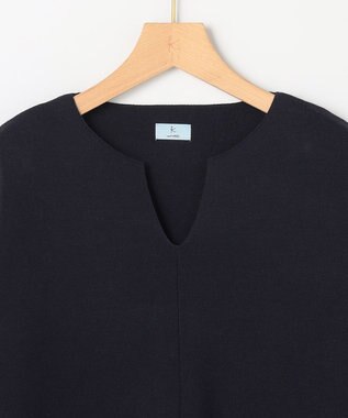 組曲 S 【加藤ローサさん着用】スムースストレッチニットアップ ネイビー系