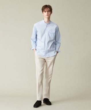 J.PRESS MEN 【ウォッシャブル可】コンフォートストレッチリネン スラックス アイボリー系