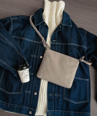 ACE BAGS & LUGGAGE ultma TOKYO アイオ ショルダーバッグ 11983 本革 サコッシュ トープ