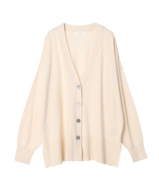 Green Parks 洗える　ミドル丈カーディガン Ivory
