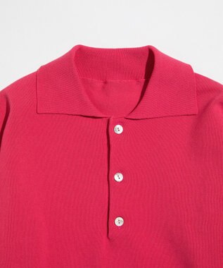 LENO POLO KNIT【UNISEX】 / ポロニット PINK