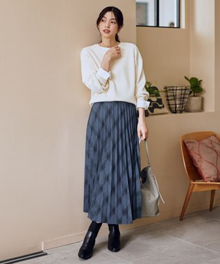 ANY 【8色展開】Vネックデイリーニット エクリュ