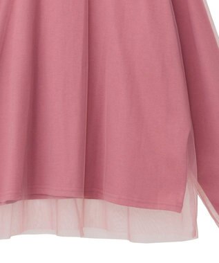 Green Parks ・ＥＬＥＮＣＡＲＥ　ＤＵＥ　チュールレイヤードロンＴＥＥ Pink