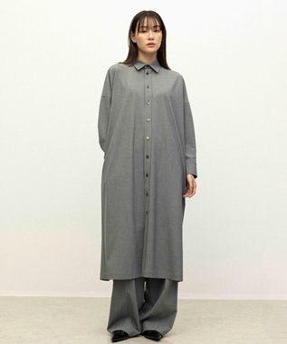  【ReNAVE】ウォッシャブルツイル シャツドレス