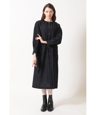 DAKS シャドーチェック 2WAYワンピース カーキ