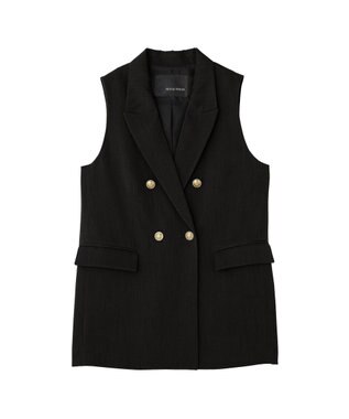 YECCA VECCA ドライタッチ金釦テーラードジレ Black