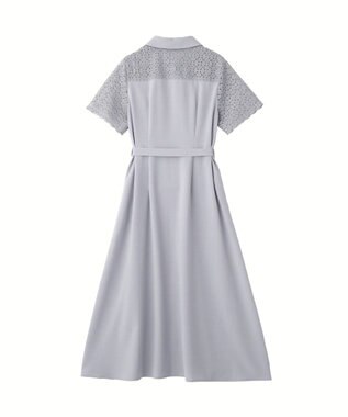YECCA VECCA レース切替ワンピース Light Blue