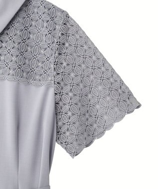 YECCA VECCA レース切替ワンピース Light Blue