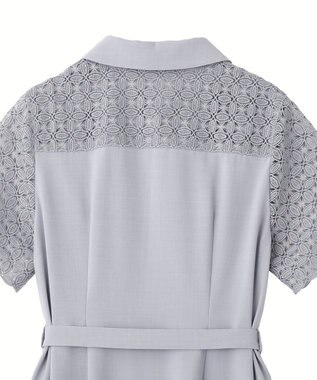YECCA VECCA レース切替ワンピース Light Blue