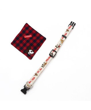 PET PARADISE ディズニー ミッキーマウス プルート  散歩柄首輪【Ｓ】 小型犬 赤