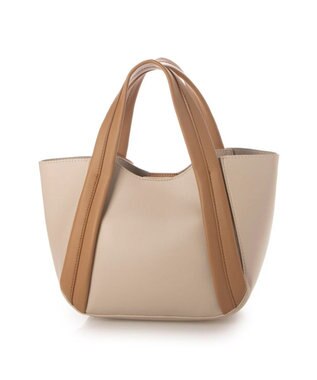 UNBILLION カシュカシュ cachecache / キーチャーム付きラウンドミニ2wayトート アイボリーミックス