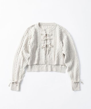 TRICOTE ケーブルニットトップス