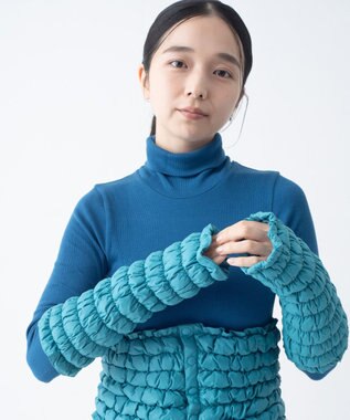 KWD 【日本製】DOWN ARM WARMER グリーンダウン ダウンアームウォーマー ブルー