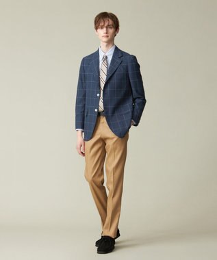 J.PRESS MEN 【ウォッシャブル可】コンフォートストレッチリネン スラックス ベージュ系