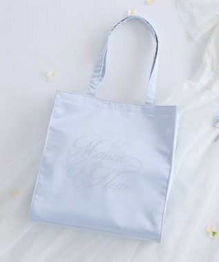 Maison de FLEUR サテンラインストーントートバッグ