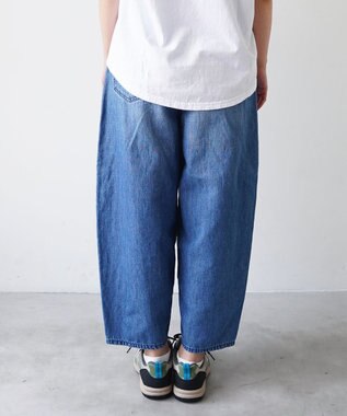 caqu FS linen barrel pants ふんわりリネンテーパードデニム 3years