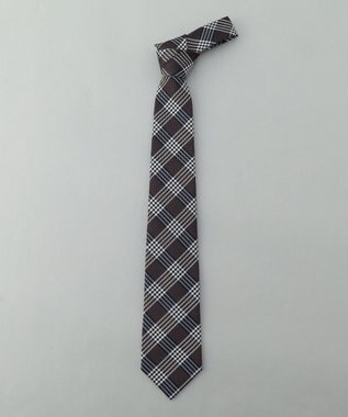 GOTAIRIKU GOTAIRIKU別注【日本製】シルク ネクタイ_チェック柄 ダークブラウン系8