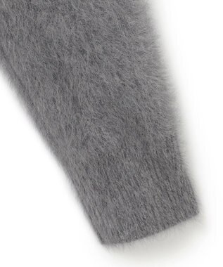 ICB フォックスカシミヤ カーディガン ライトグレー系